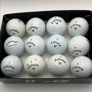 Callaway White Golf Balls 1 Dozen Used